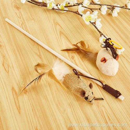 Pet feather bell toy set cat scratching toy